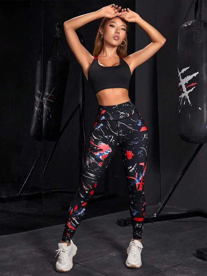 High Waist printed Legging