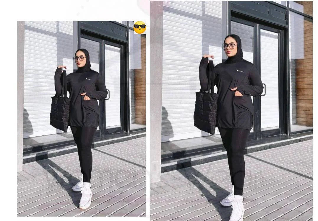 Long Sleeve Dry Fit Sports Top with Side Pockets – 4 Colors